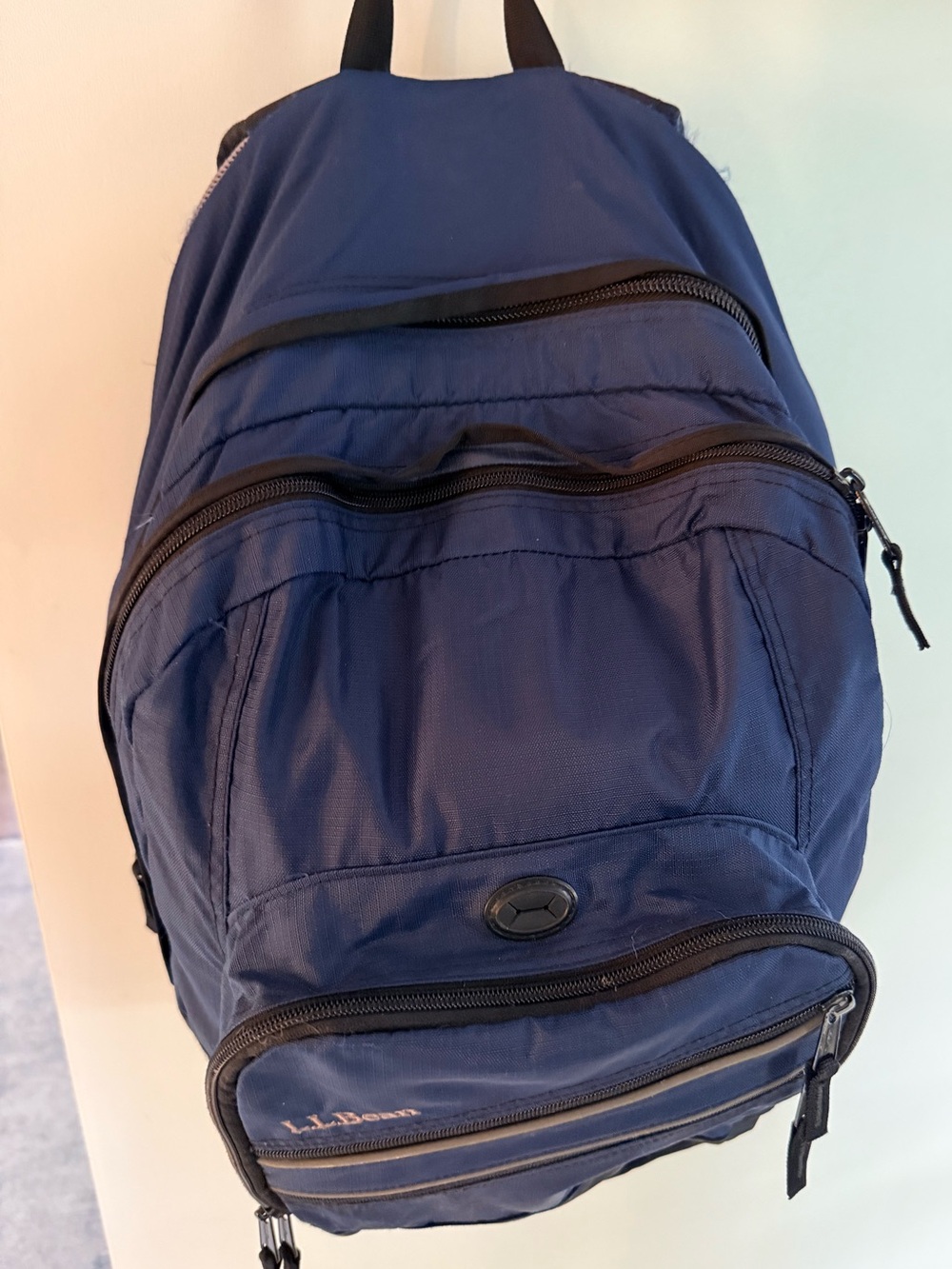 L.L.Bean Deluxe Book Pack Backpack | Navy Blue - Picture 2 of 9
